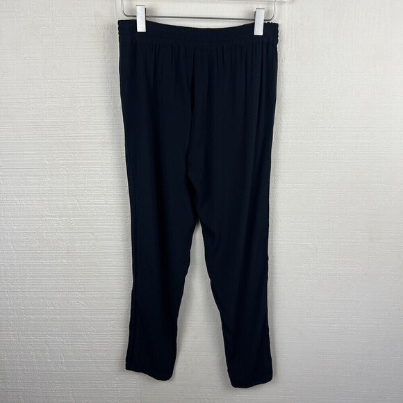 Vince Pants XS Womens Blue Slim Leg Elastic Waist Pockets Tuxedo Stripes - Picture 6 of 10